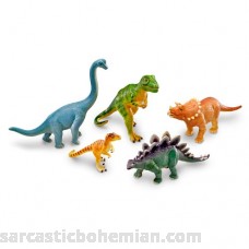 Learning Resources Jumbo Dinosaurs I T-Rex Brachiosaurus Stegosaurus Triceratops and Raptor I 5 Pieces Ages 3+ Standard Packaging B0012TTHPM